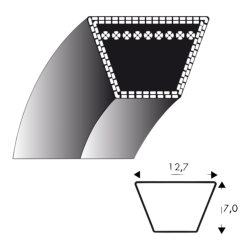Courroie kevlar 4L1140